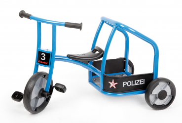 Dreirad Polizei aktiv