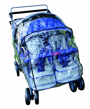 Regenschutz für Rabo Kindersportwagen 4-Sitzer
